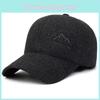 Trendy Cozy Baseball Cap For Senior Men Thick Warm Fabric With Adjustable Size For Winter Comfort