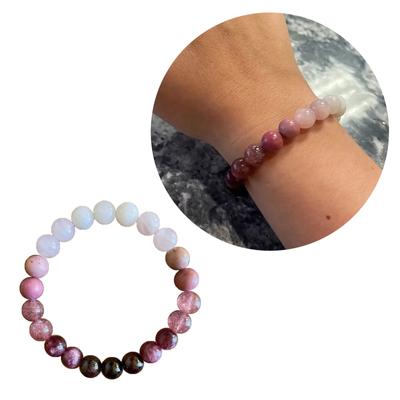 Armband aus Naturstein Armschmuck Stein-Handgelenkkette Modisches Perlenarmband Handschmuck Natürliches Perlenarmband