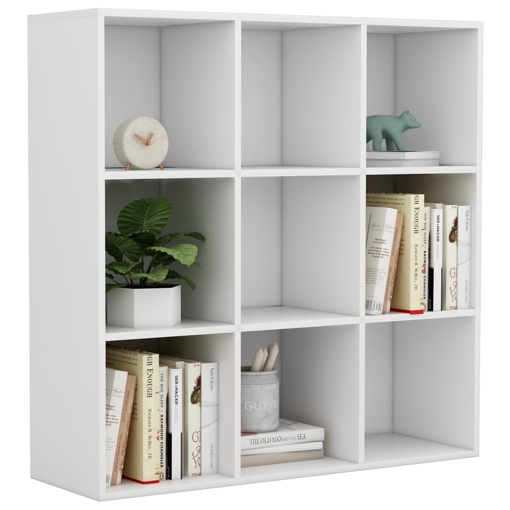 vidaXL Bücherregal Weiß 98x29x97,5 cm Holzwerkstoff