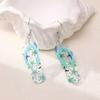 Environmentally Friendly Acrylic Earrings, Fashionable Personalized Cartoon Starfish Slippers Styling Earrings