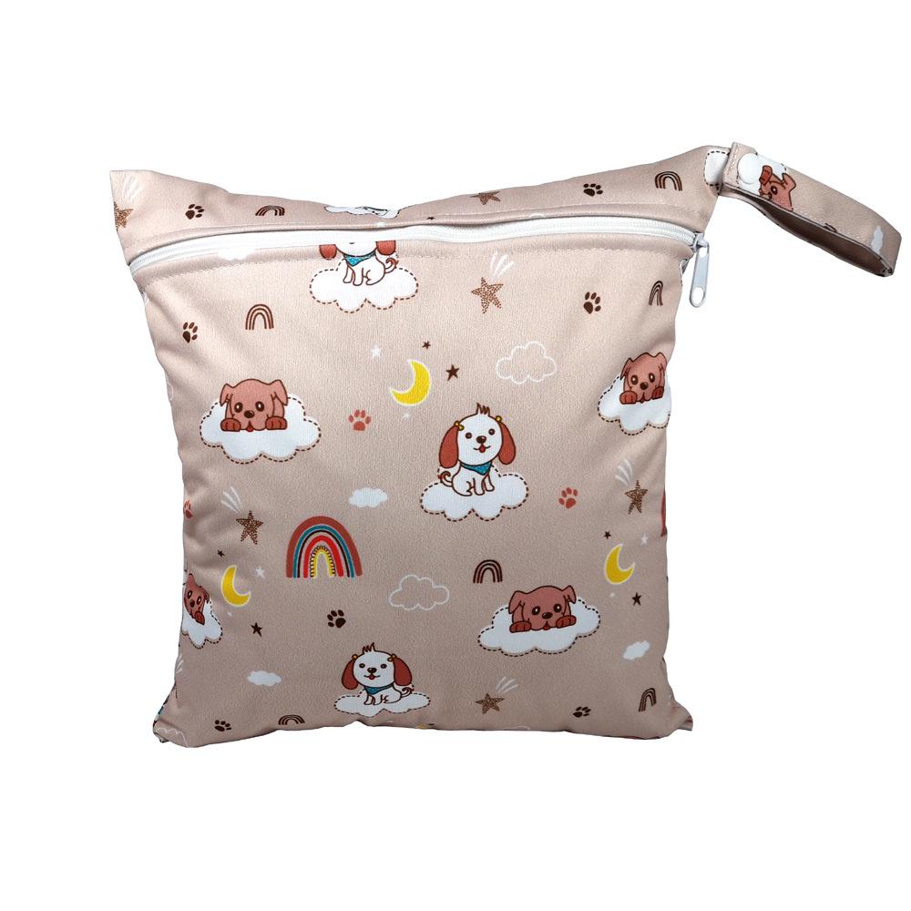 SGS Certified Baby Diaper Bag - Cartoon Pattern, Washable, Wet/Dry Storage