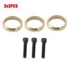 Copper Exhaust Gasket O Ring with Screws Set For Yamaha Snowmobile Nytro, Vector, Rage and Venture Four Stroke Three Cylinder Models