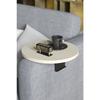 Side Table Adjustable Tray Decorative Modern Tray Sofa Table Walnut