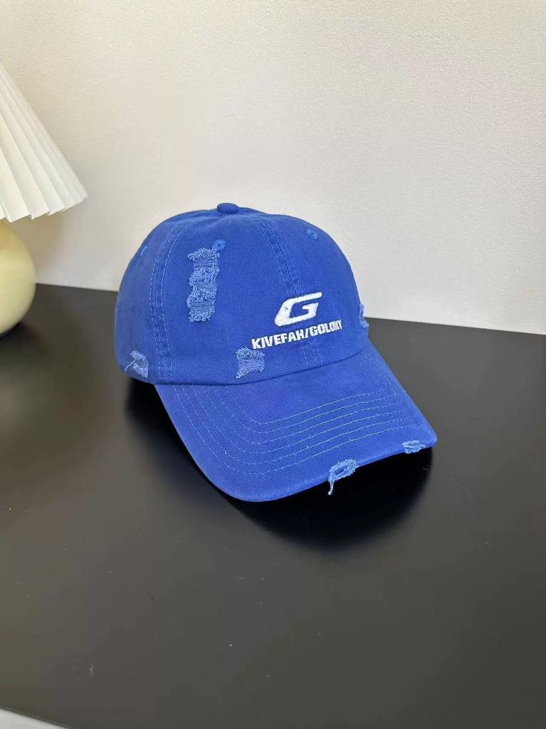 Cap type super positive G letter embroidered baseball cap female hole old high street face small cap couple