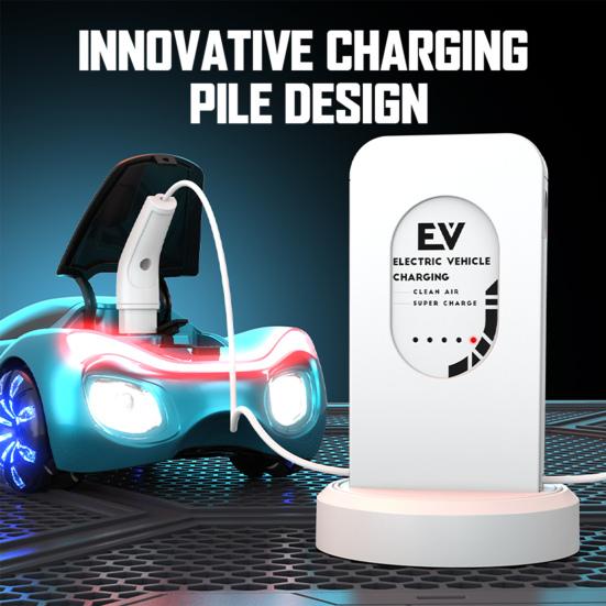 Remote Control Concept Car Toy with LED Light Spray Dual Controller 4WD New Energy Vehicle Rechargeable Toddlers 2.4GHz RC Drift Racing Car