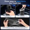 Keria Car Trash Can Bin With Lid - Mini Car Garbage Can Cup Holder-Small Leakproof Vehicle Trash Garbage Can Bin-Automotive Car Organizers And