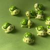 DW90 5pcs Cute 3D Small Turtle Resin Green Charms Cartoon Animal Pendant for Earring Keychains Diy Decor Jewelry Fashion Make
