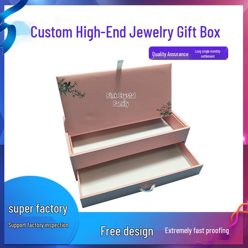 FSC Certified Custom Pull-Out Drawer Box for Lipstick, Jewelry, or Gifts