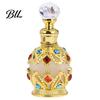 Essential Oil Glass Bottle 15ML Vintage Luxury Refillable Perfume Bottle, & Fragrance Leakproof Dubai Arabian Style Empty Container for Travel