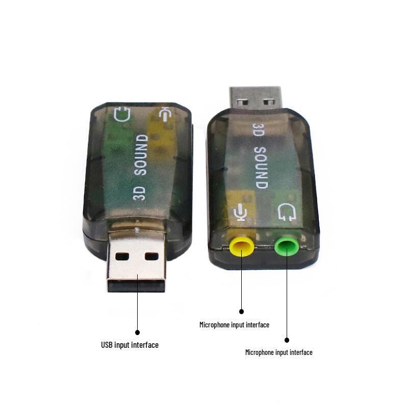 Yushuo USB Plug-and-Play Externer Soundkartenadapter
