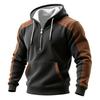 Men's Colorblock Sweatshirt Hoodie Men's Sports Large Size Casual Sweatshirt