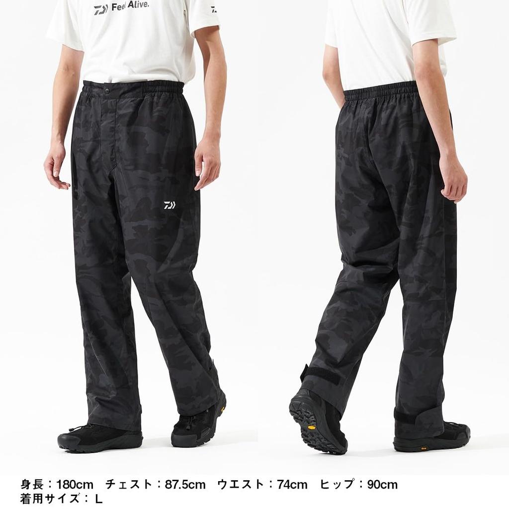 Rain Pants Black 3XL [Daiwa] 25DR-3625P
