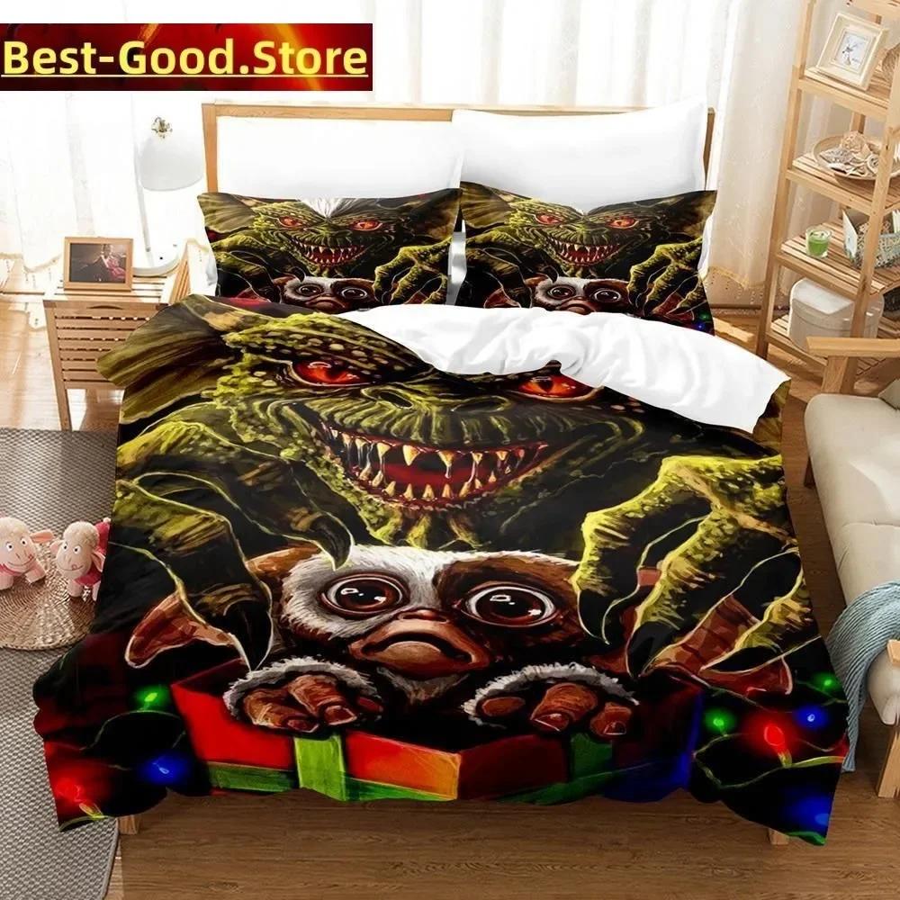 

3D Print Fashion Gremlins Bedding Set Boys Girls Twin Queen King Size Duvet Cover Pillowcase Bed boys Adult Bedroom 70x133cm 2pcs