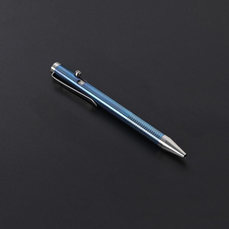 Titanium Alloy Pen Write Smoothly Gel Pens Precision Spring Signature Pen Gift For Boyfriend Father School Teacher Student