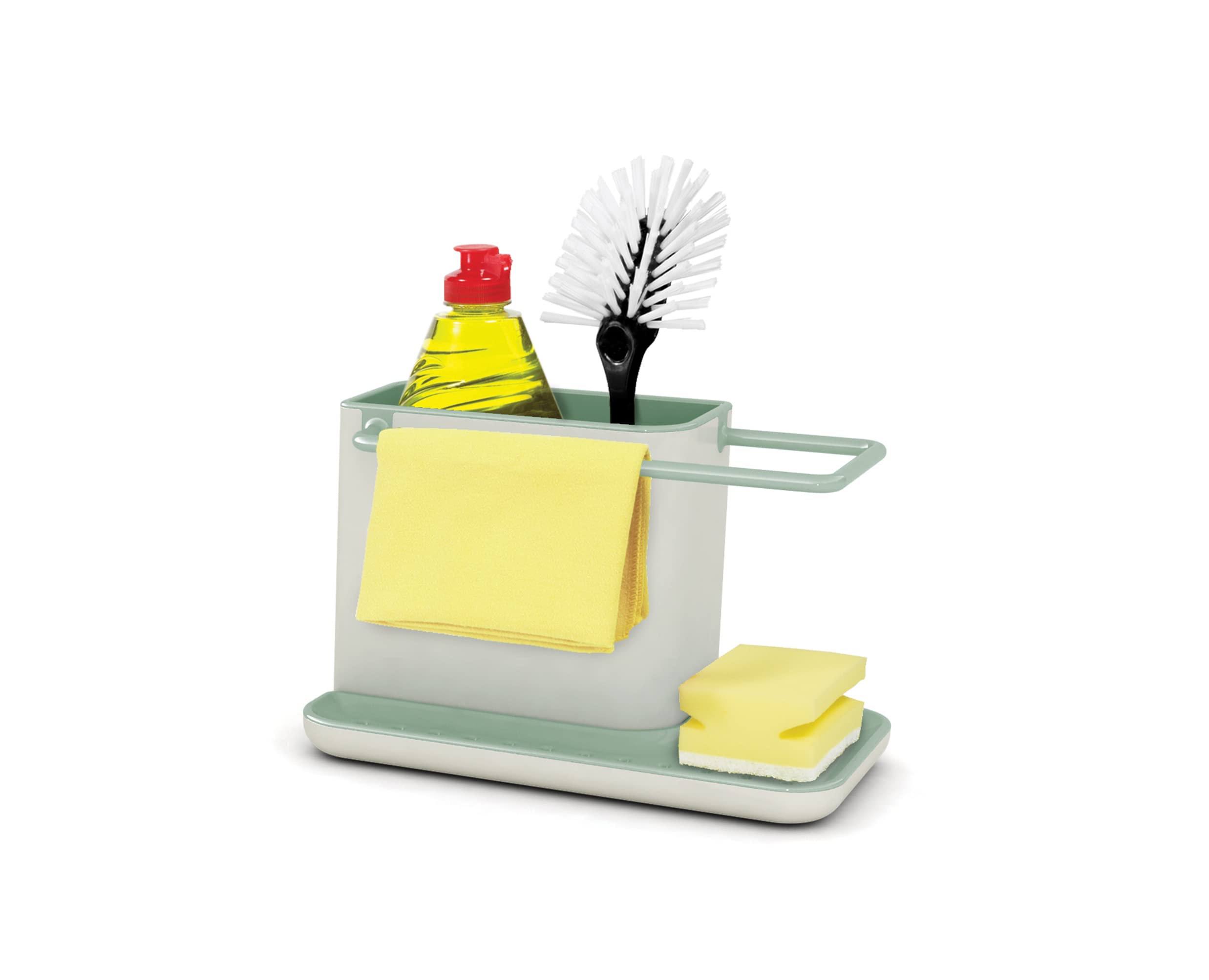 

Joseph Joseph Sponge Holder, Kitchen Brush Storage, Sink Storage Caddy, Sage, Light Stone, Gray [Authentic] 851649