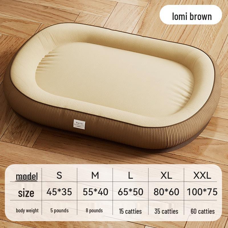 Cozy All-Season Dog & Cat Bed: Warm, Removable, Washable Cushion