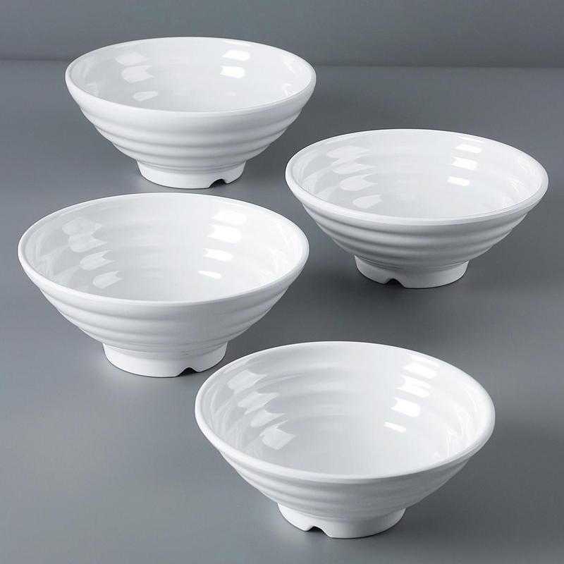 Melamine Noodle Bowl Household Plastic Tableware Restaurant Commercial Ramen Salad Bowl Thickened Not Easily Broken Soup Bowls