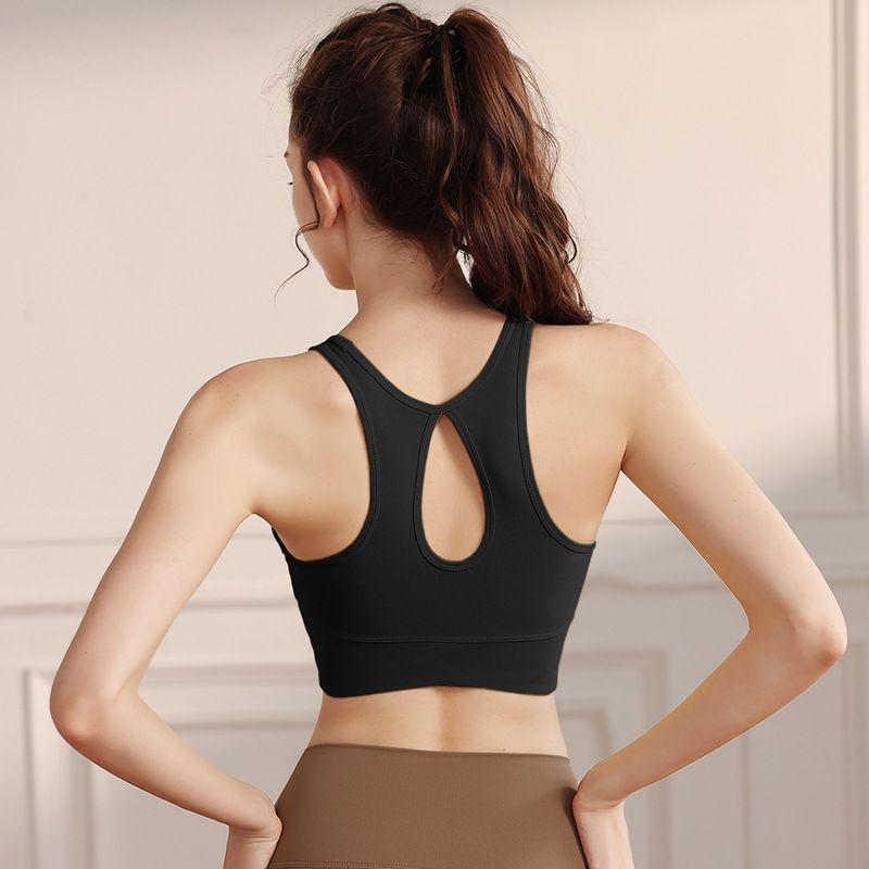 

Спортивное нижнее белье «Все в одном» Высокая интенсивность Пузырчатая упаковка Йога Пуш-ап бюстгальтеры Капля воды Красивая спина Топы-жилеты для бега и тренировок Black XL