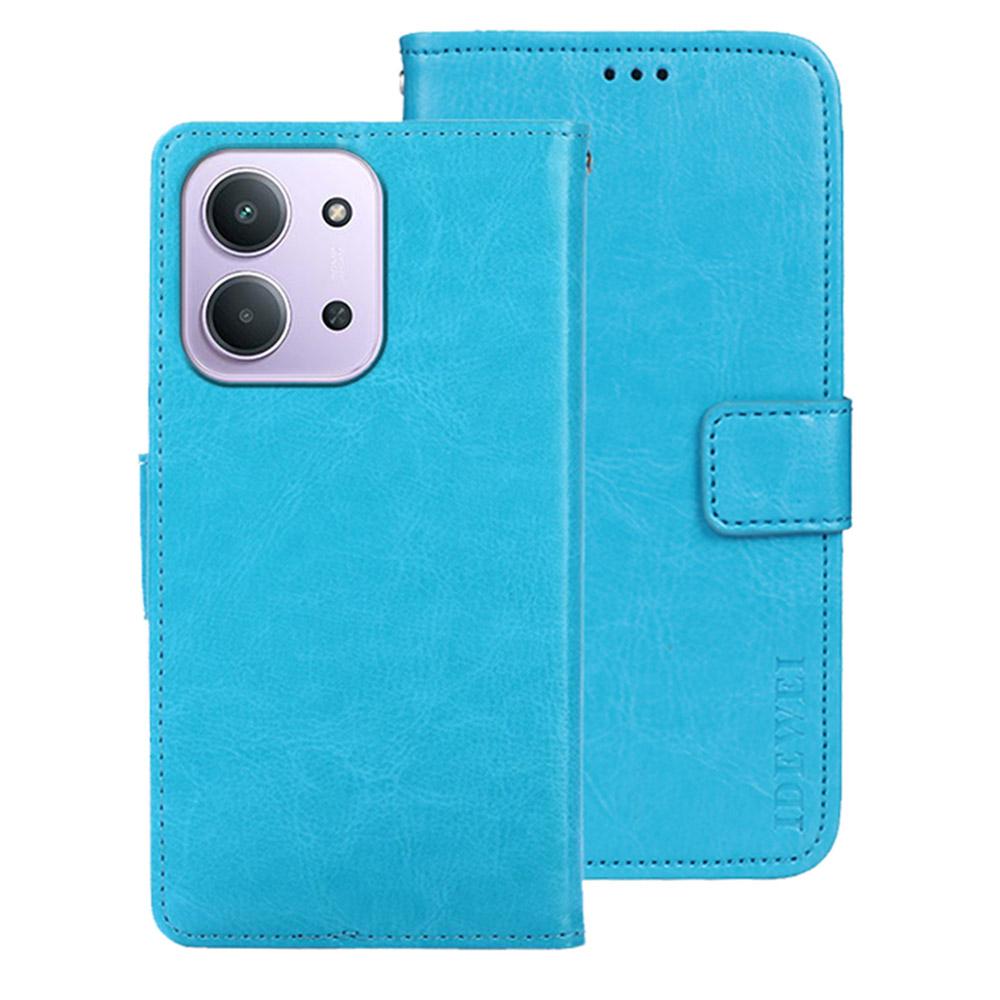 IDEWEI Stand Case for Xiaomi Redmi 15C 4G (EU) (173mm)/15C 5G (EU) (173mm)/Poco C85 4G (173mm) Crazy Horse Texture Leather Phone Cover