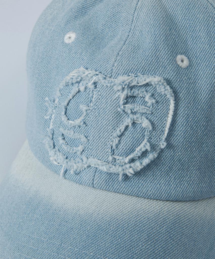Aejeuon Denim Patch Ball Cap / Light Blue