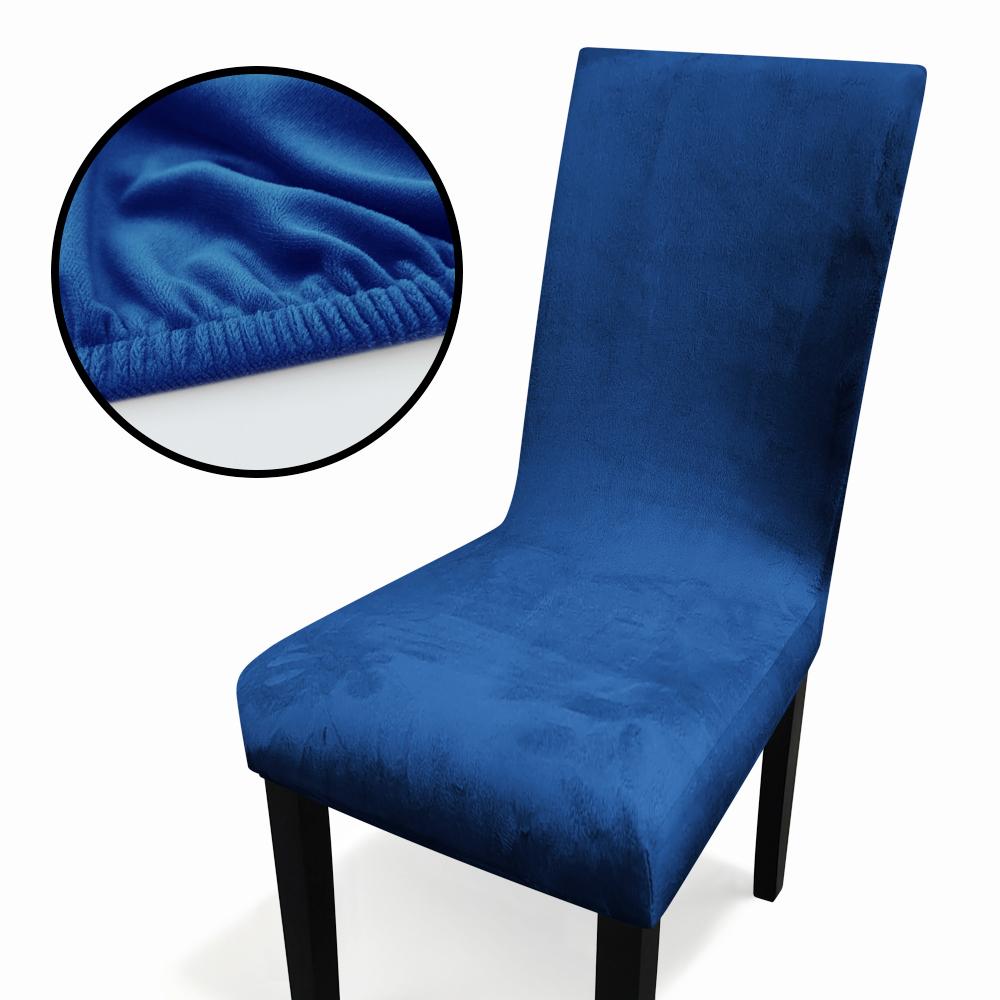Velvet Home Dining Seat Protector Premium Velvet Chair Cover Thickened Solid Color Stretchable Full Coverage Chair Covers 2026