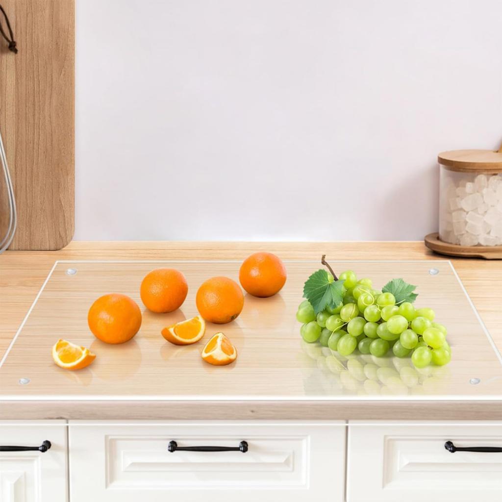 Acrylic Transparent Cutting Boards Food Chopping Board for Kitchen Counter Countertop Protector Antislip Chopping Block