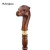 Camel Brown Wooden Fashion Walking Stick Decorative Vampire Cospaly Party Wood Walking Cane Halloween Mace Wand Crosier 94cm
