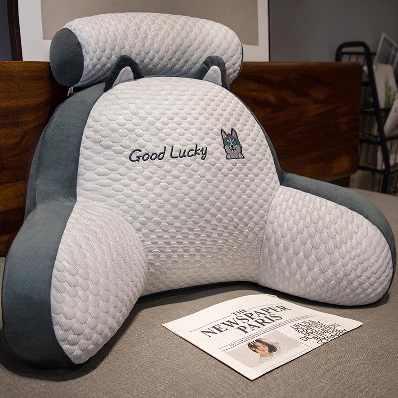 

Большая мультяшная подушка-спинка Bingdoudou: Поясничная поддержка для кровати и дивана 2025 Extra Large 70*50