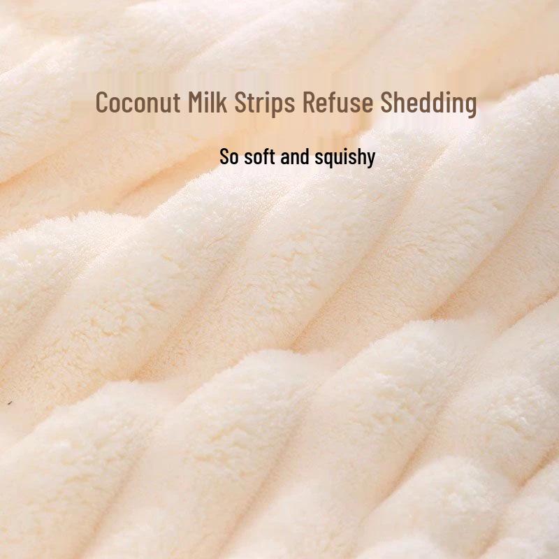 Newcomer 0.01 Coral Fleece Bath Shawl: Thick, Quick-Drying, Absorbent Beach Towel