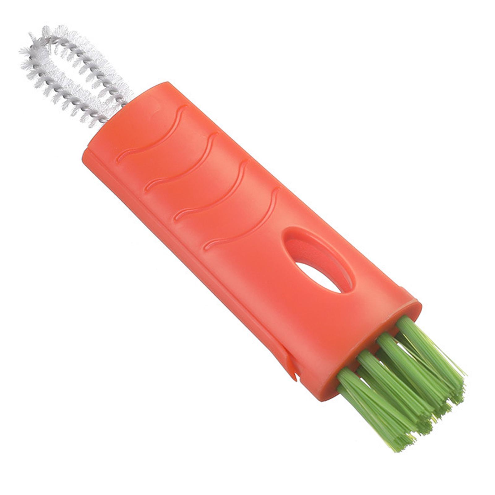 

Portable Cup Brush Cleaner 3 In 1 Bottle Cleaning Brush Drinking Feeding Bottle Cup Cover Bottle Cap Detail Cleaning Brusher красный