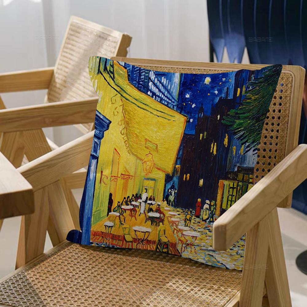 Van Gogh Starry Sky Pillowcases Home Bedding Decorative Pillow Cover Wedding Super Soft Pillow Case