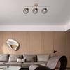 Plafonnier décoratif 3xE14 23W IP20 – Noir et bois