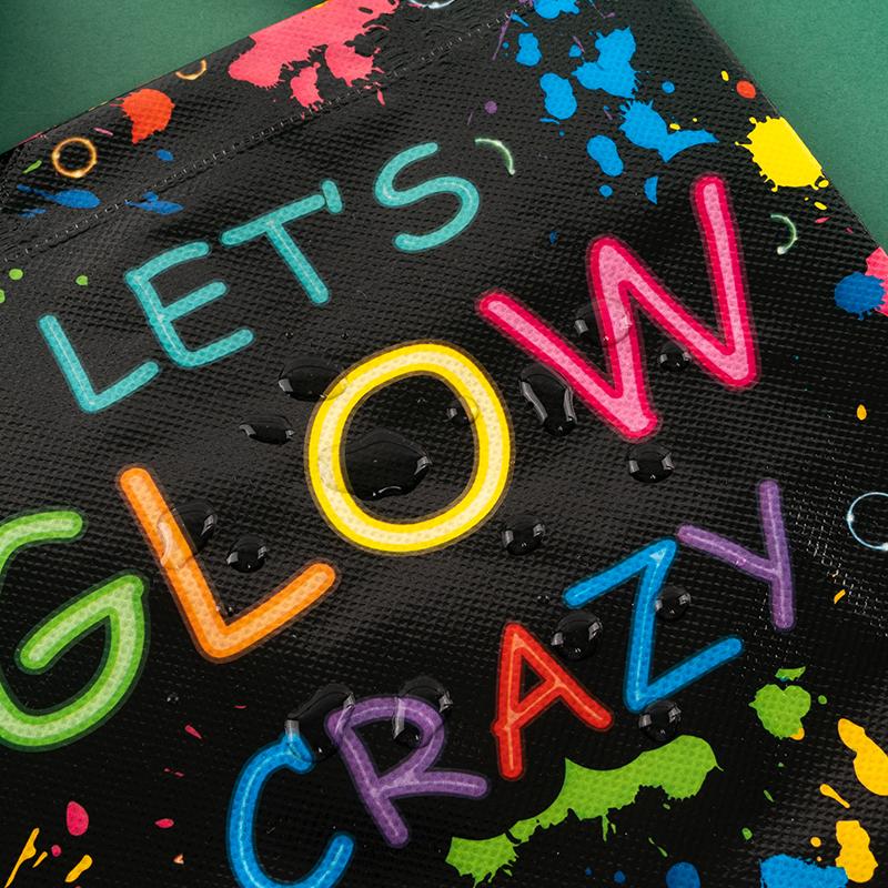 12/30pcs Waterproof Black Non-woven Fabric Bags Packaging Clothes Snack Candy Toy For Baby Shower Kids Party Weeding Decoration