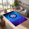 Inter Milan Printed Crystal Velvet Rug Non‑Slip Crystal Velvet Carpet For Sofa Bedroom Indoor Home Decoration
