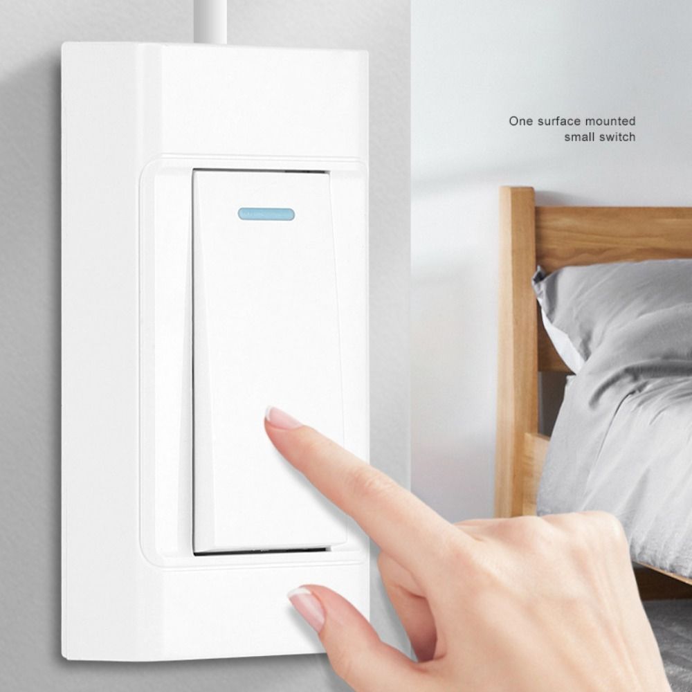 1 Gang 1 Way Surface-mounted Control Switch 2 Gang 2 Way Small Switch Dual Control Switch Bedside