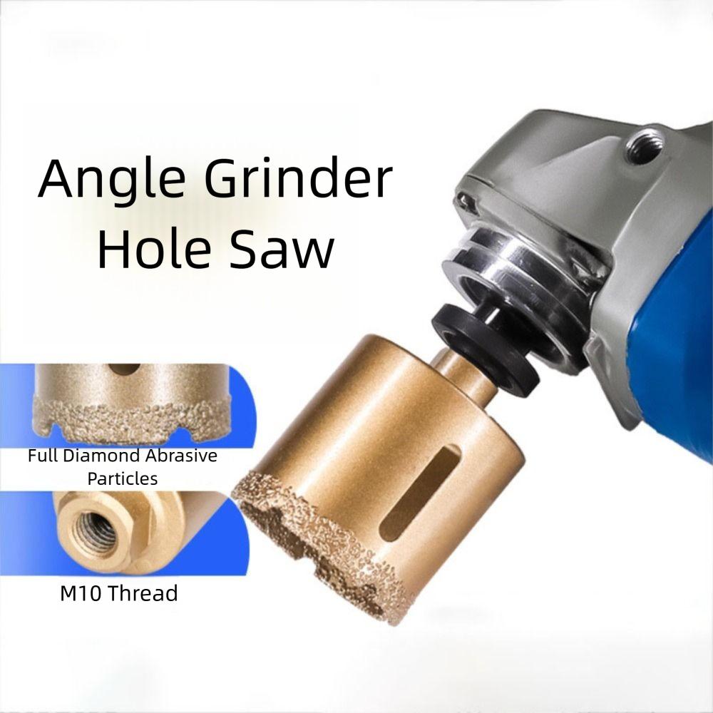 Thread Design Vacuum Brazed Core Bits Quick Release Tile Hole Drill Bit  Angle Grinder Use