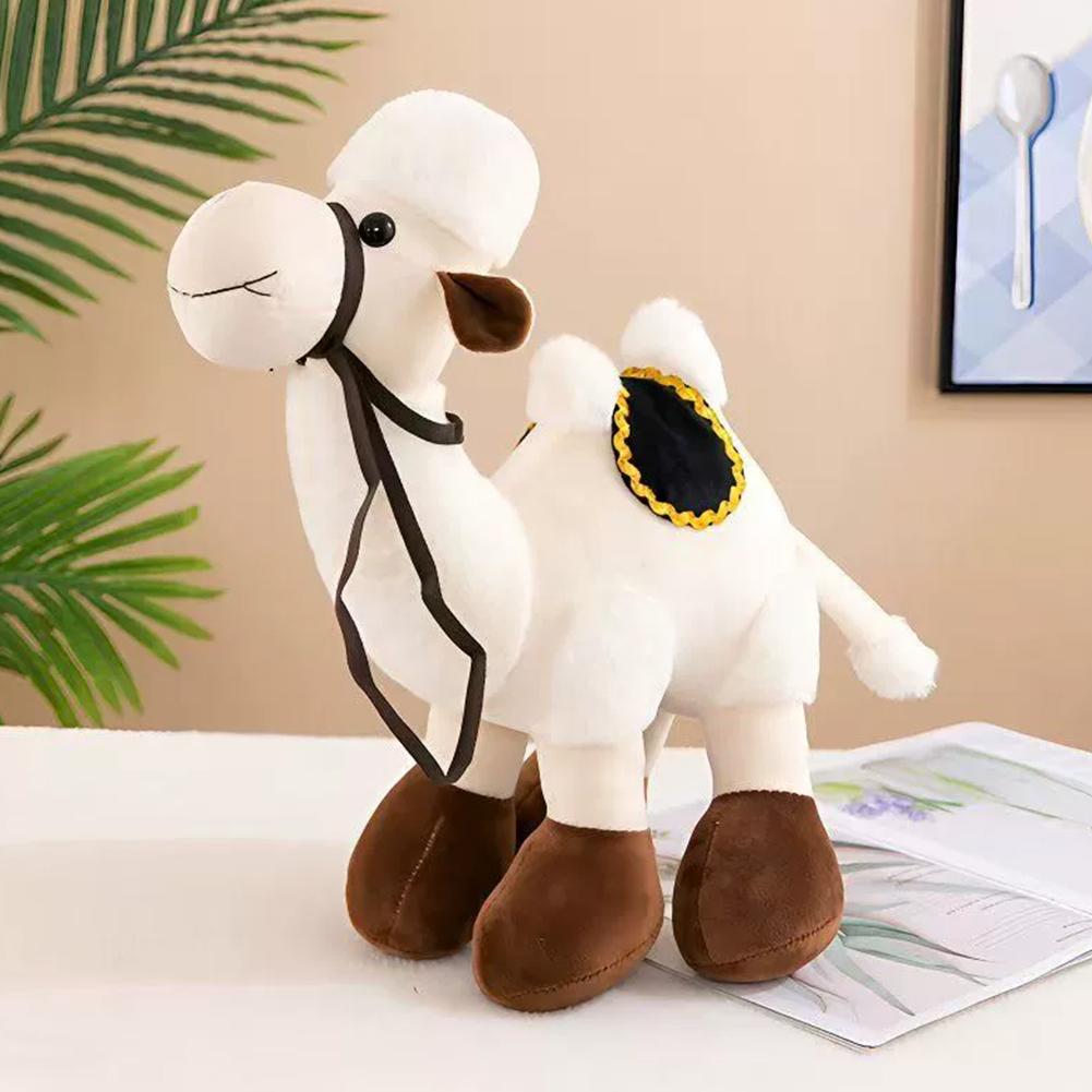 30Cm Plush Camel Stuffed Toy Double Hump Soft Travel Desert Companion Gift For Kids Children Play