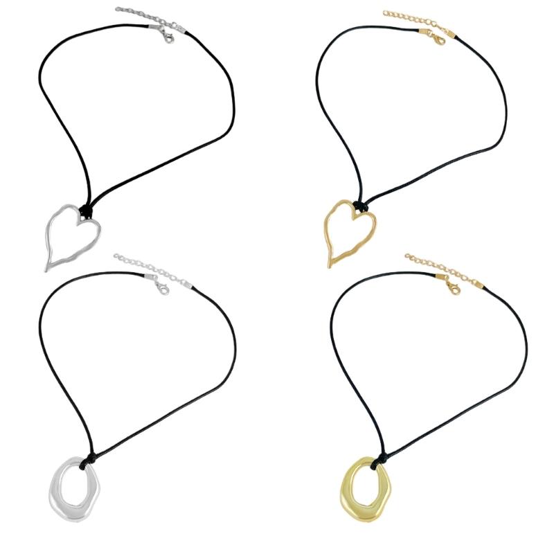 Irregular Pendant Necklaces Chain Necklaces CCB Material Pendant Necklace Neck Jewelry Perfect Gift for Fashion Lover