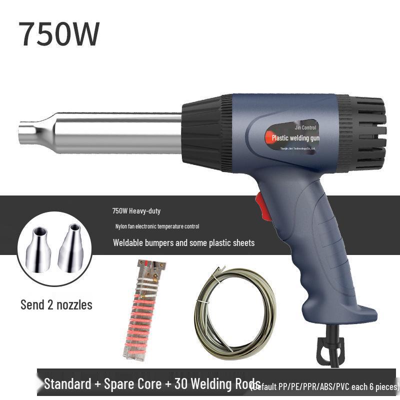 750W Adjustable Temperature High Power Plastic Welding Hot Air Gun for Car Bumpers