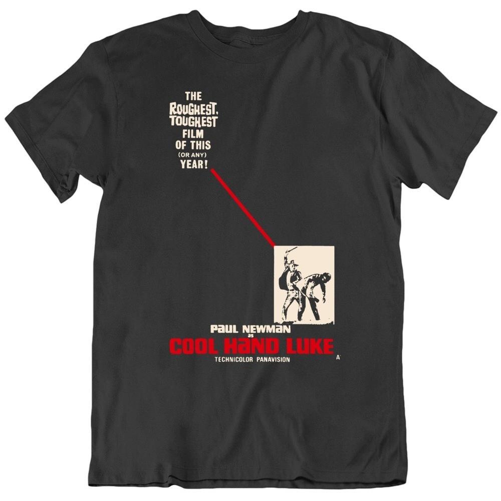

Cool Hand Luke 1967 Retro Movie Film Vintage Poster Black v2 T Shirt M