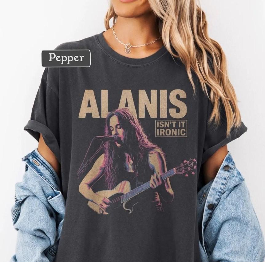 90s Music Shirt Isn t it Ironic Retro Vintage Style Graphic Tee M