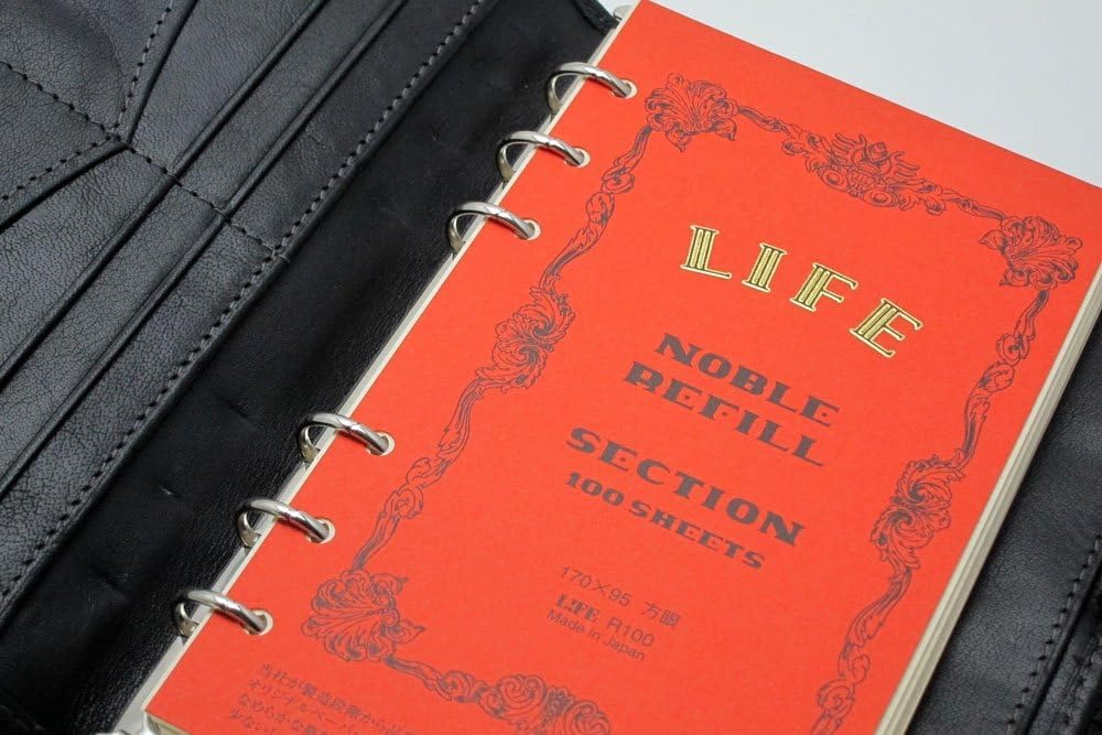 Life Noble System Planner Grid Graph Bible R100 Refill, Paper, Size,