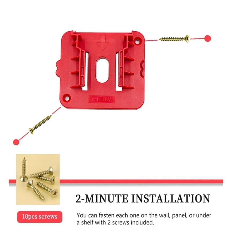 Battery Holder Wall Mount Bracket Stand For M1848-11-18 15 Series Secure Storage And Easy Installation