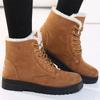 Women's Winter Boots Low Heels Women Boots with Fur Warm Winter Shoes Women Snow Boots Ankle Botas Mujer Winter Footwear Female