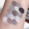 15 Farben Lidschatten-Palette Schwarz Silber Grau Palette Schimmer Perlglanz Matt Finish Smokey Makeup Halloween Makeup Für Musikfestival