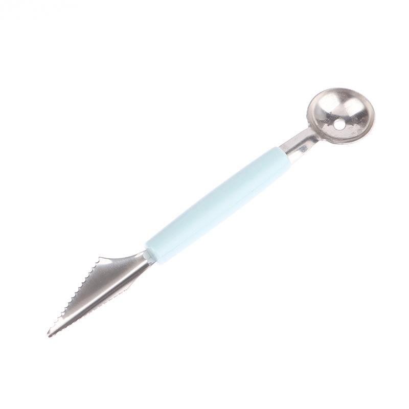 Double-Head Stainless Steel Fruit Platter Ball Digger Corrugated Carving Knife