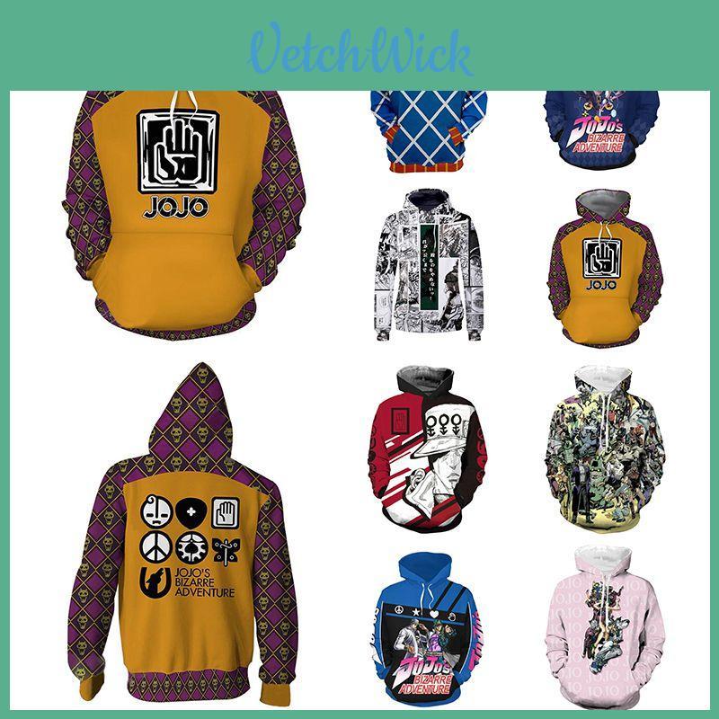 Bizarre Jojos Adventure Hoodie 3d Print Hooded Sweatershirt Cosplay Pullover