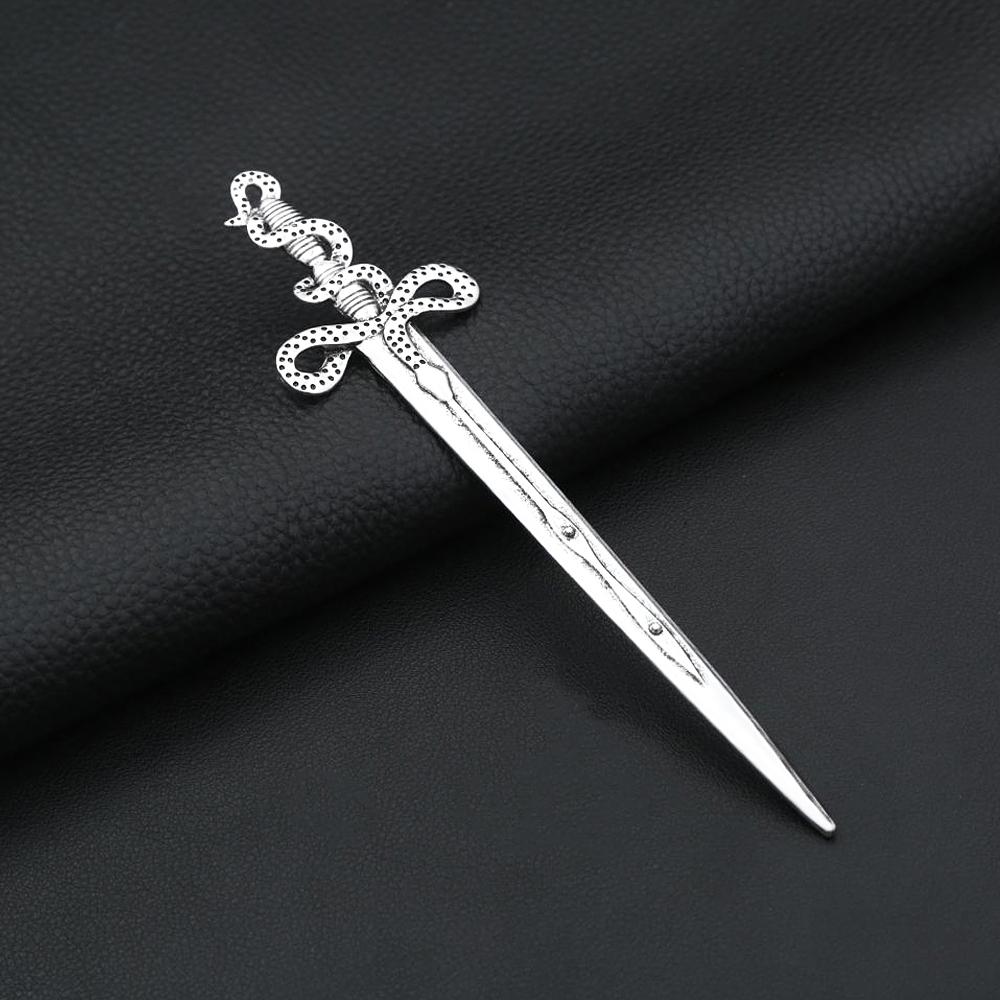 Vintage Nordic Vikings Lunar Phase Sword Hairpins Fashion Punk Viking Animal Hair Stick For Women Men Amulet Jewelry