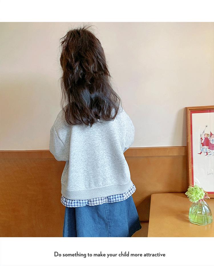 Stylový dívčí kardigan: Jaro/Podzim 2025 Nová Módní Svrchní Oblečení pro Holčátka