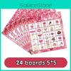 Valentine Day Themed Couple Interactive Fun Desktop Card Bingo Game Props
